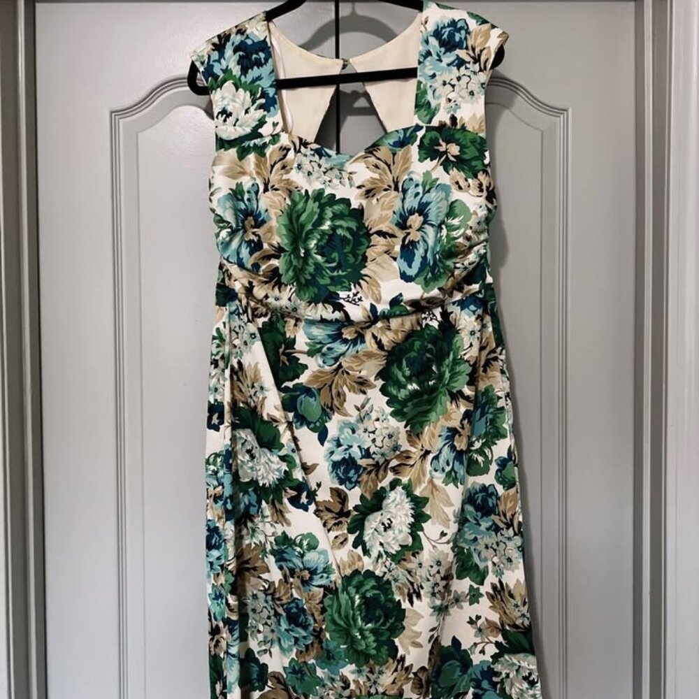 CLEARANCE ✨ Donna Ricco New York Floral Sweetheart Dress | Size 14